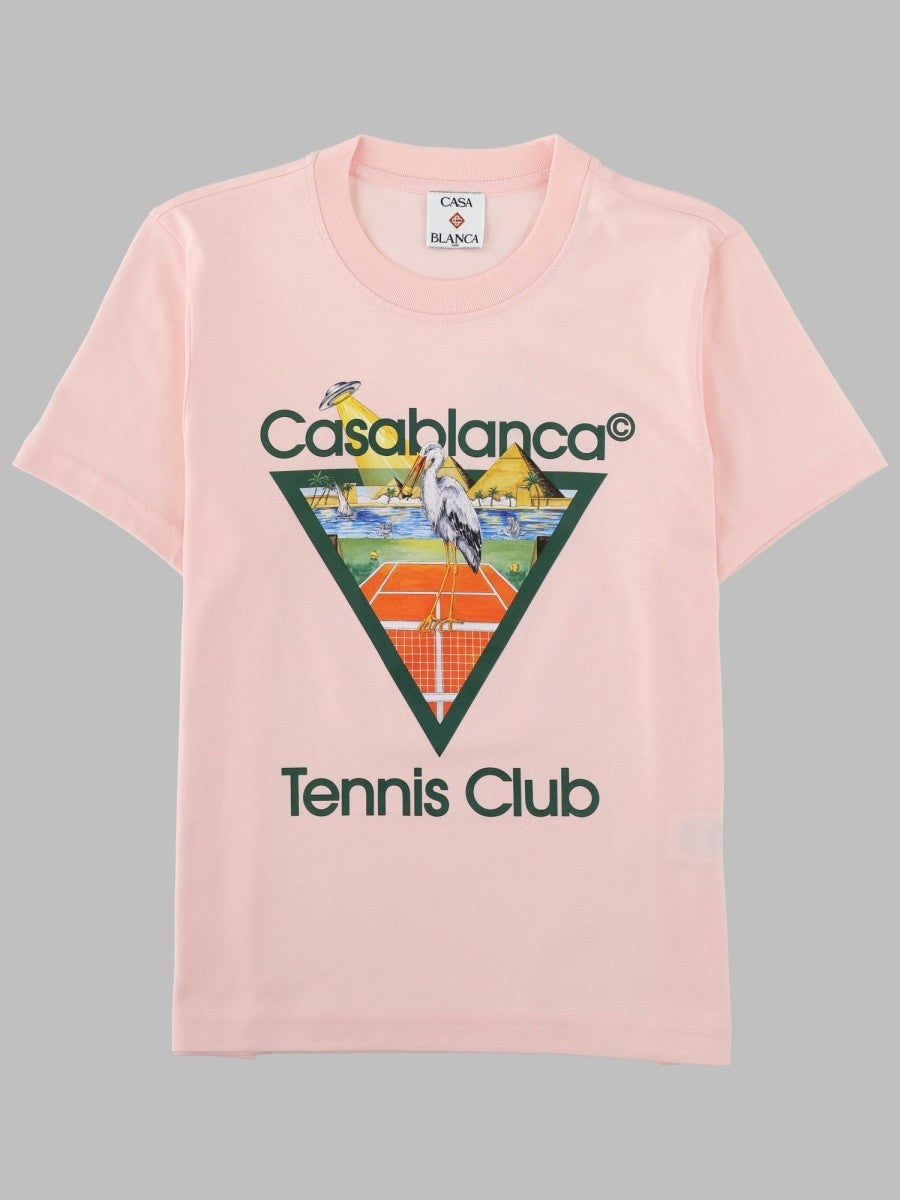 Casablanca Women's Shirt Pyramid Abduction Blue