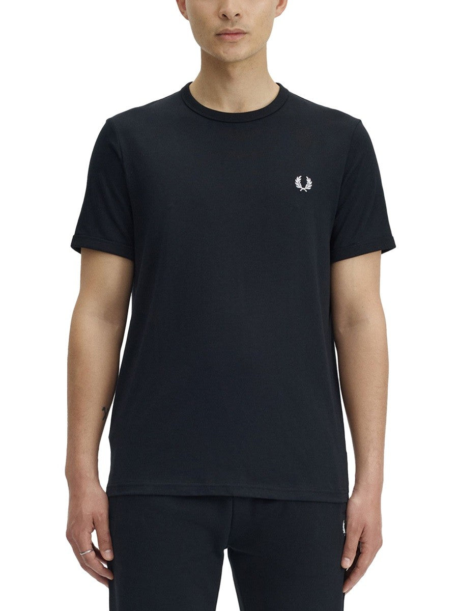 Fred Perry Men's Shirt Ringer Black, view 3