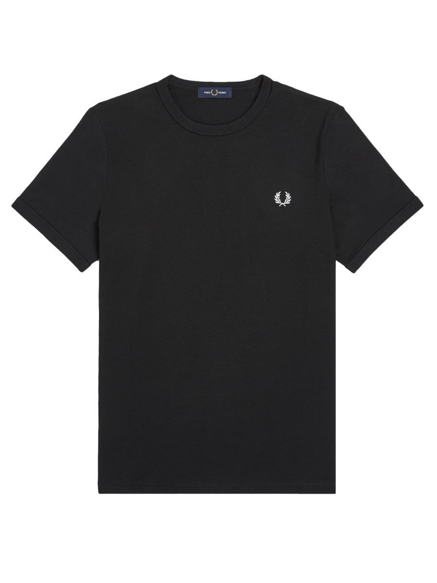 Fred Perry Men's Shirt Ringer Black