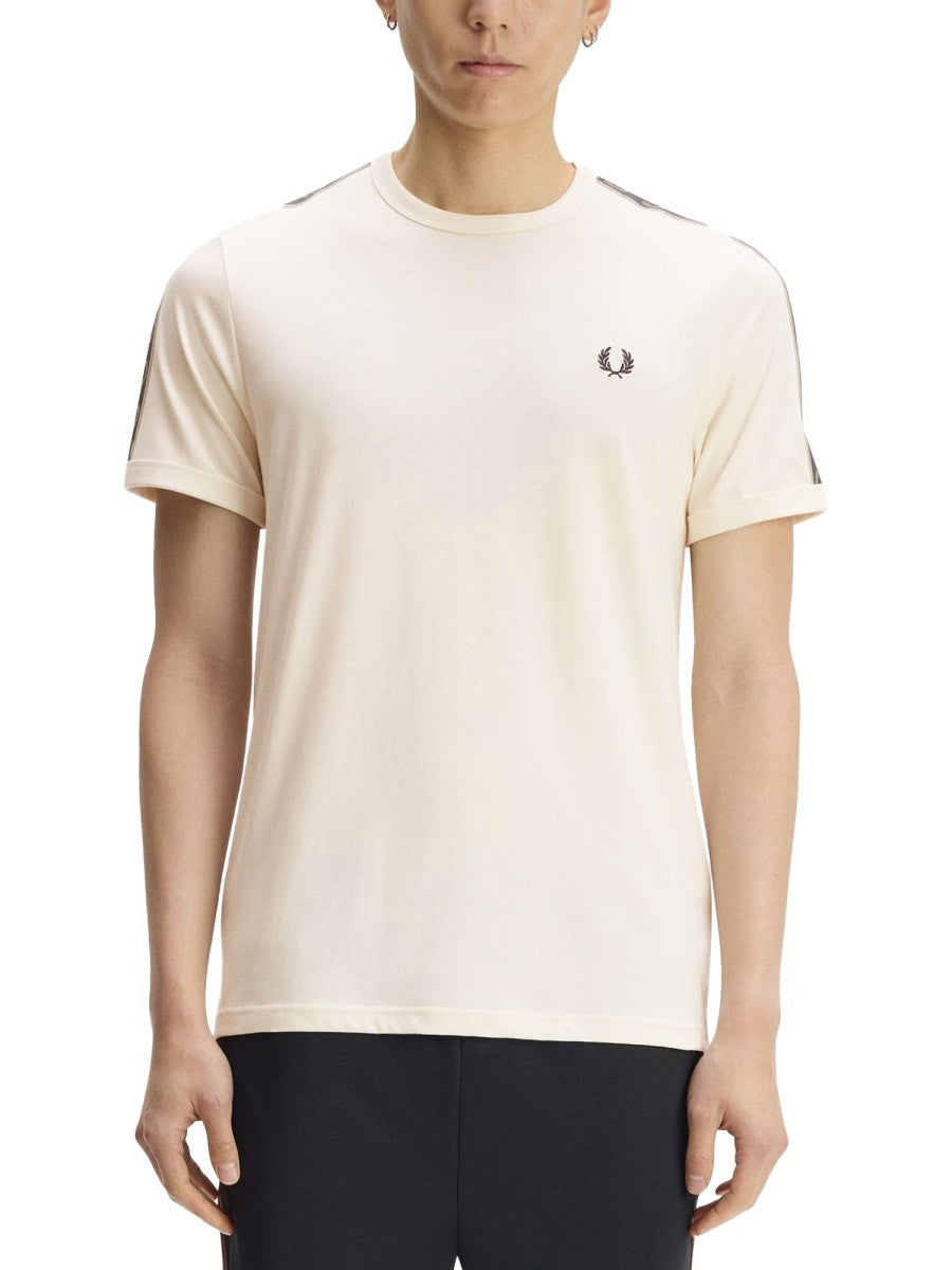 Fred Perry Men's Shirt Ringer Pink