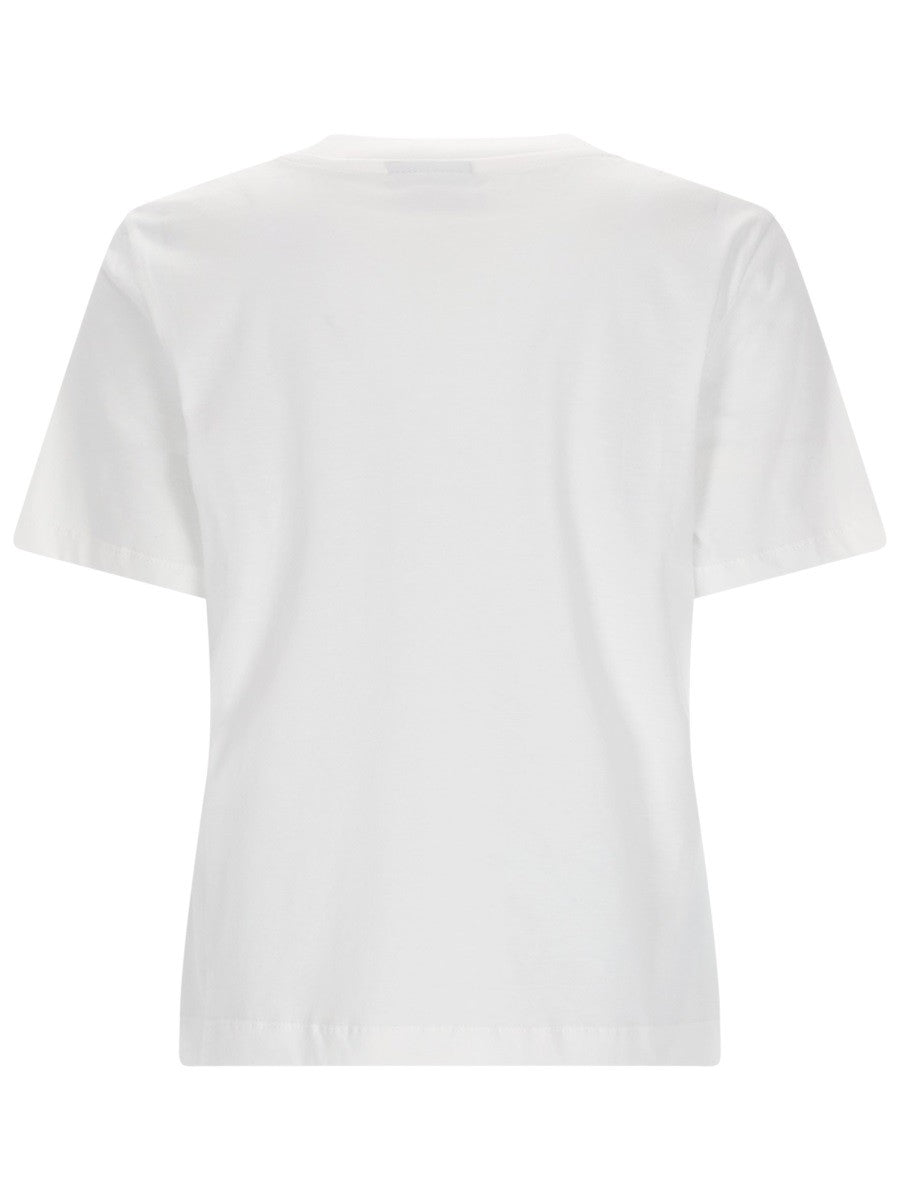 Ps By Paul Smith Women's Shirt Row of Flowers White
