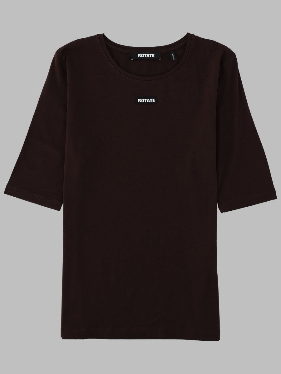 Rotate Women's Shirt Slim Fit Brown