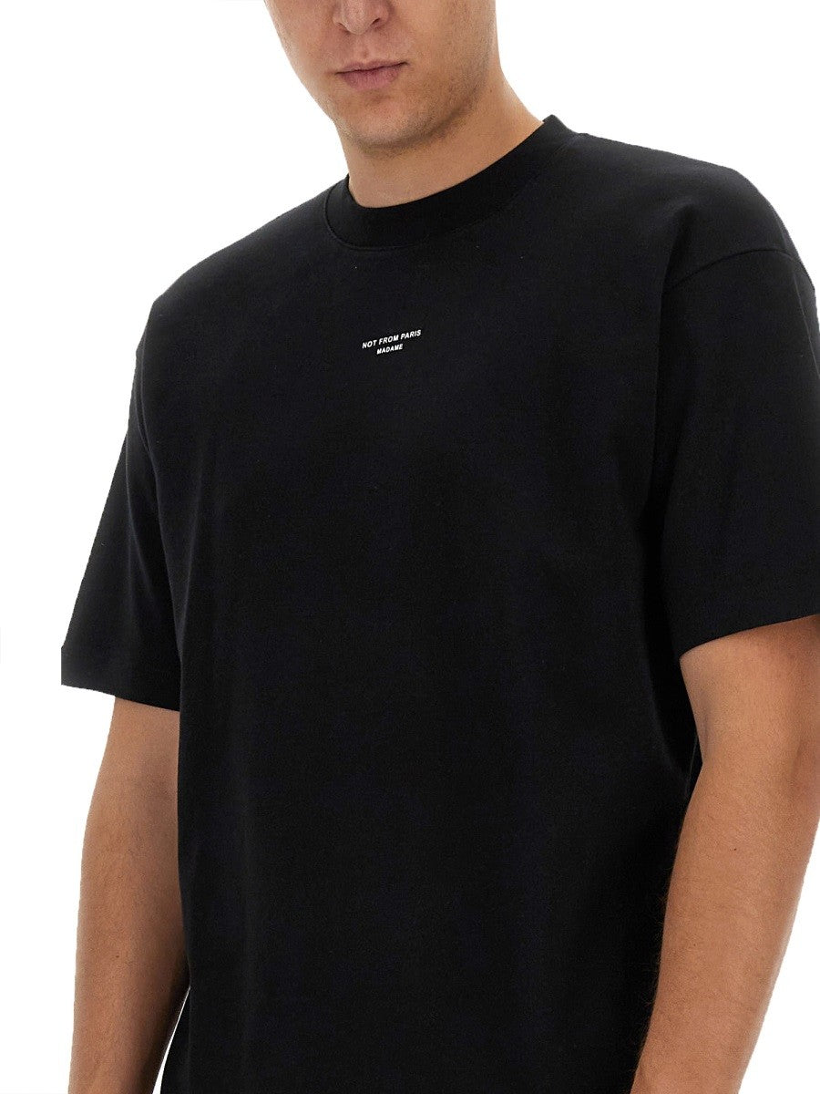 Drôle de Monsieur Men's Shirt Slogan Black