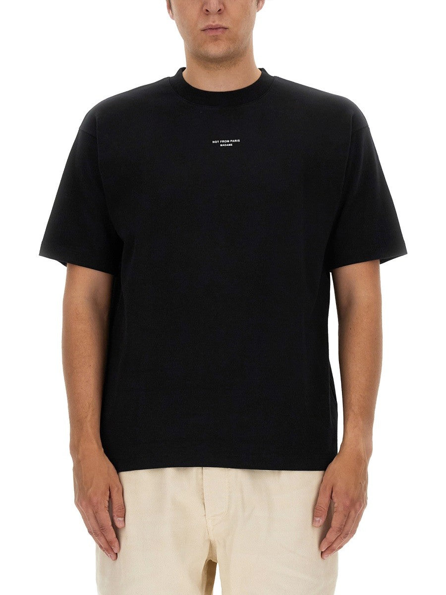 Drôle de Monsieur Men's Shirt Slogan Black