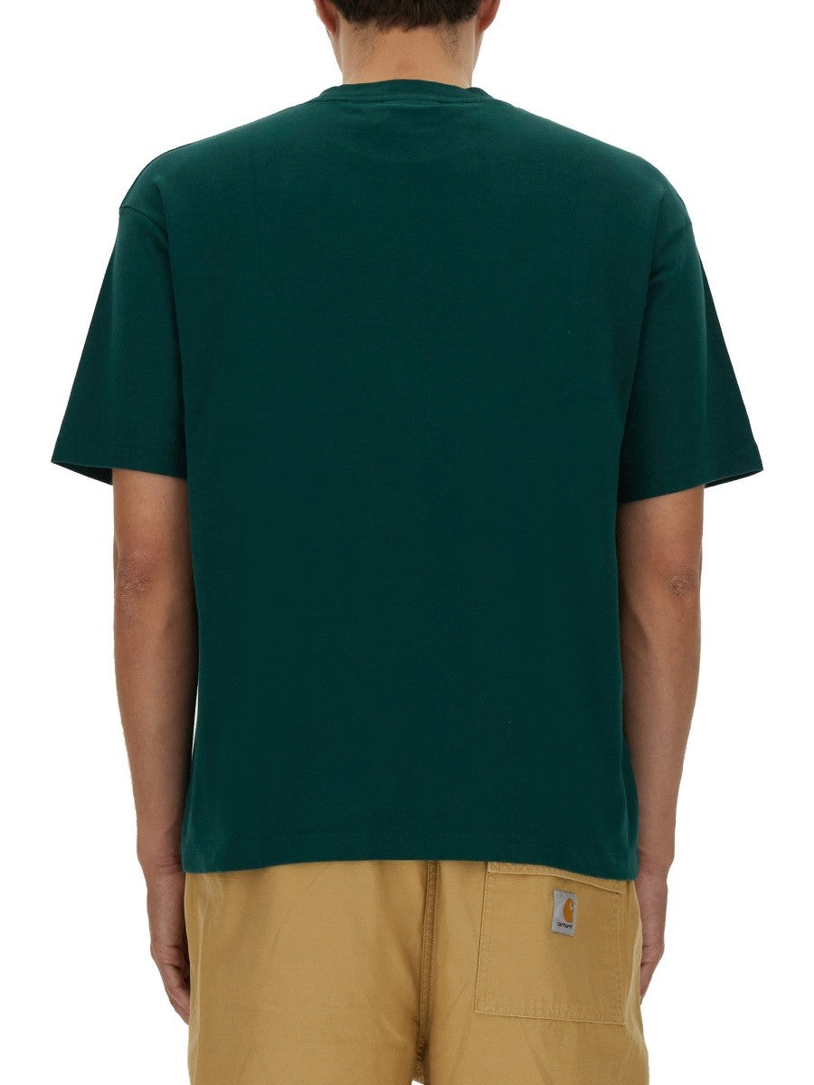 Drôle de Monsieur Men's Shirt Slogan Green