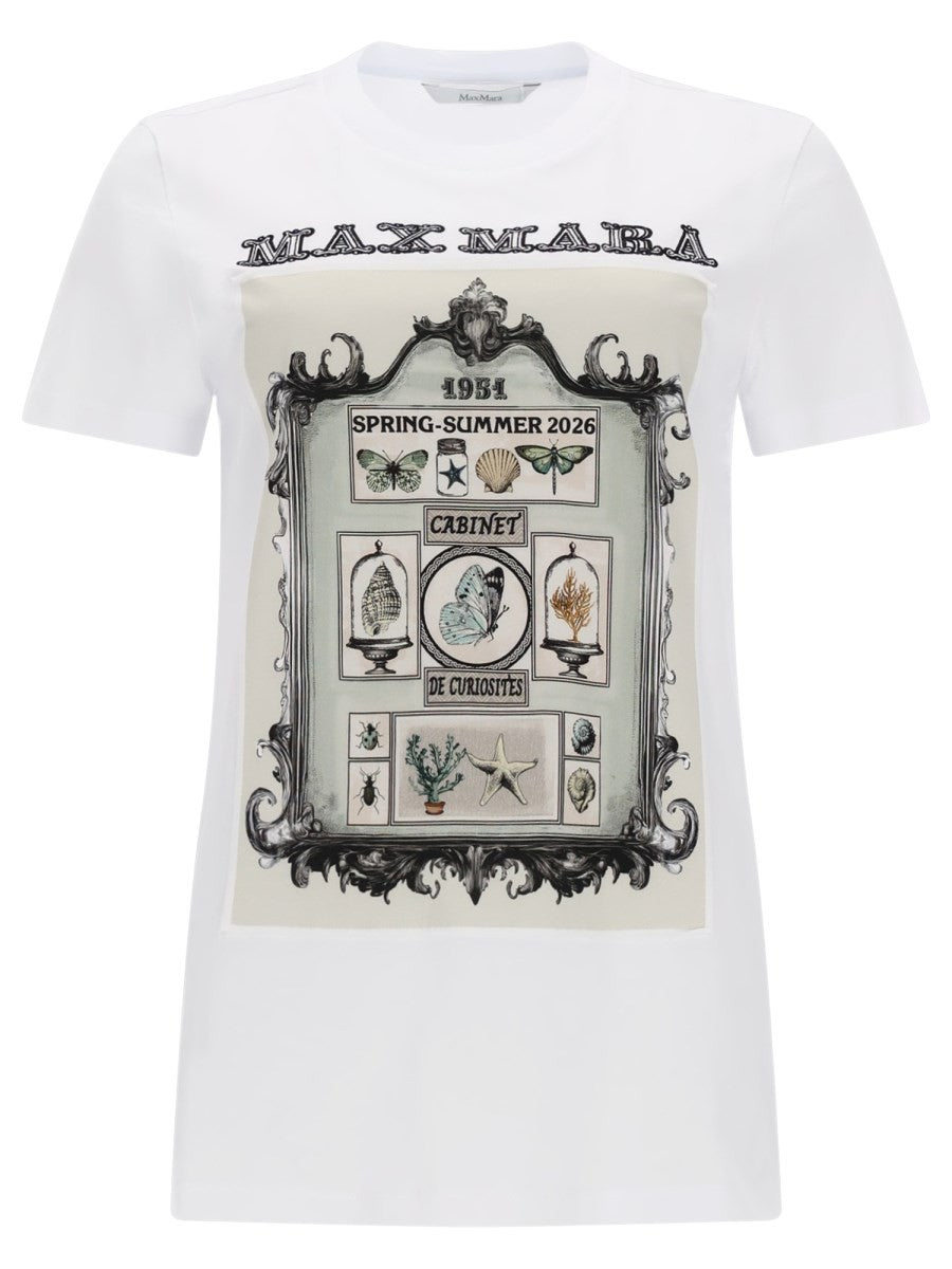 Max Mara Women's Shirt Spadino Con Stampa White