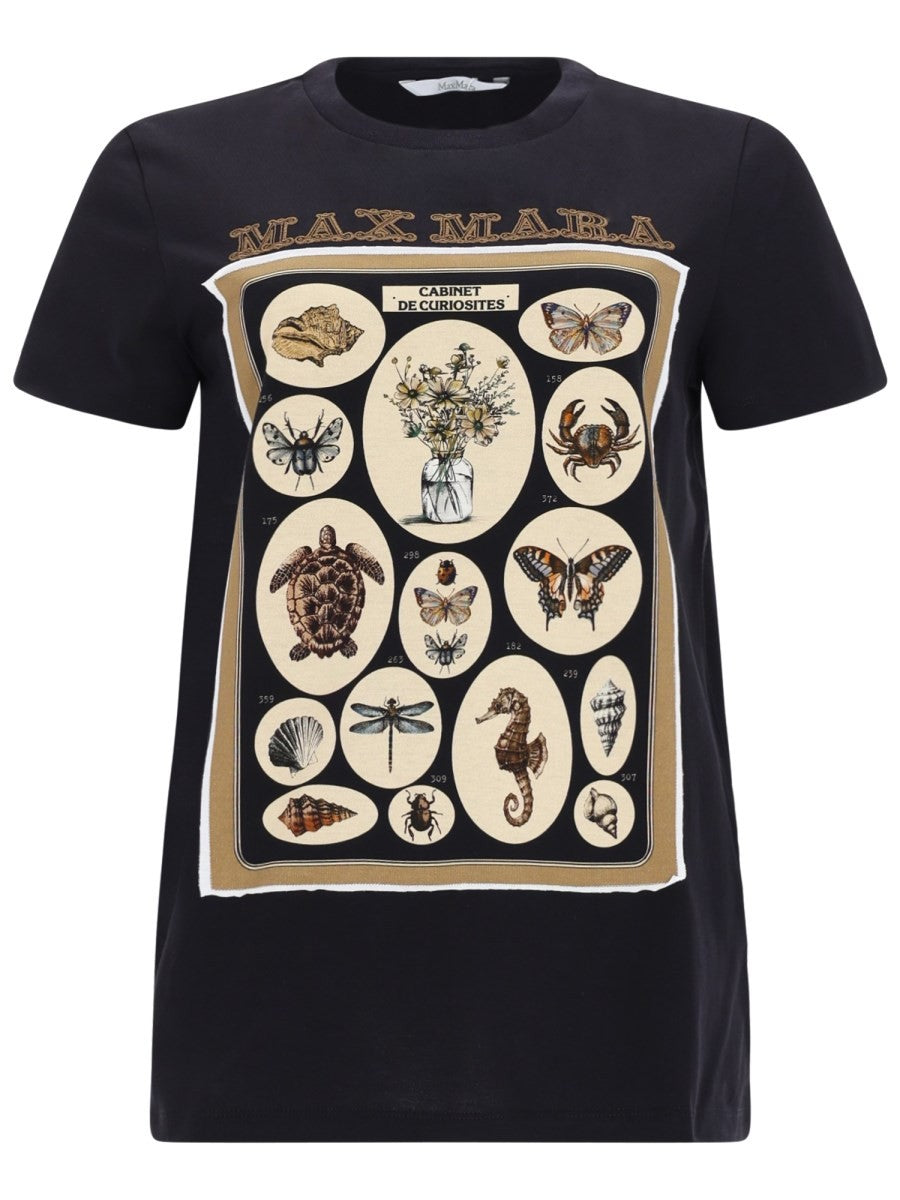 Max Mara Women's Shirt Spadino Con Stampa Black