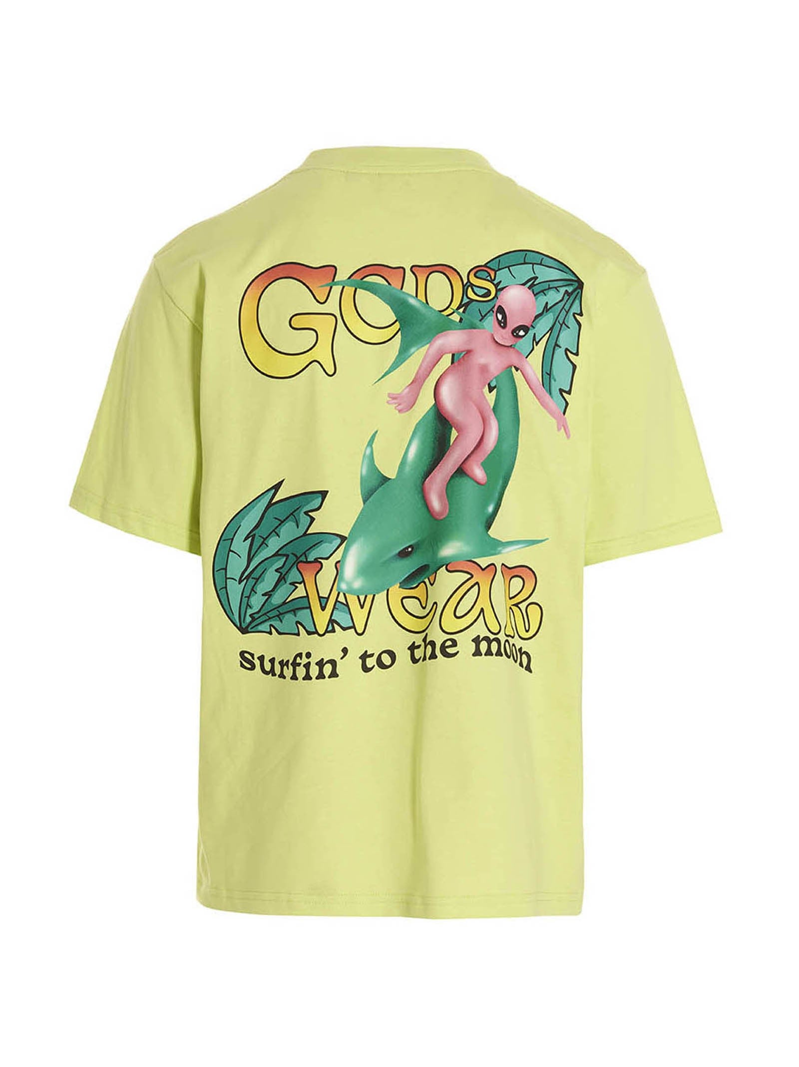 GCDS Shirt Surfing Weirdo Green