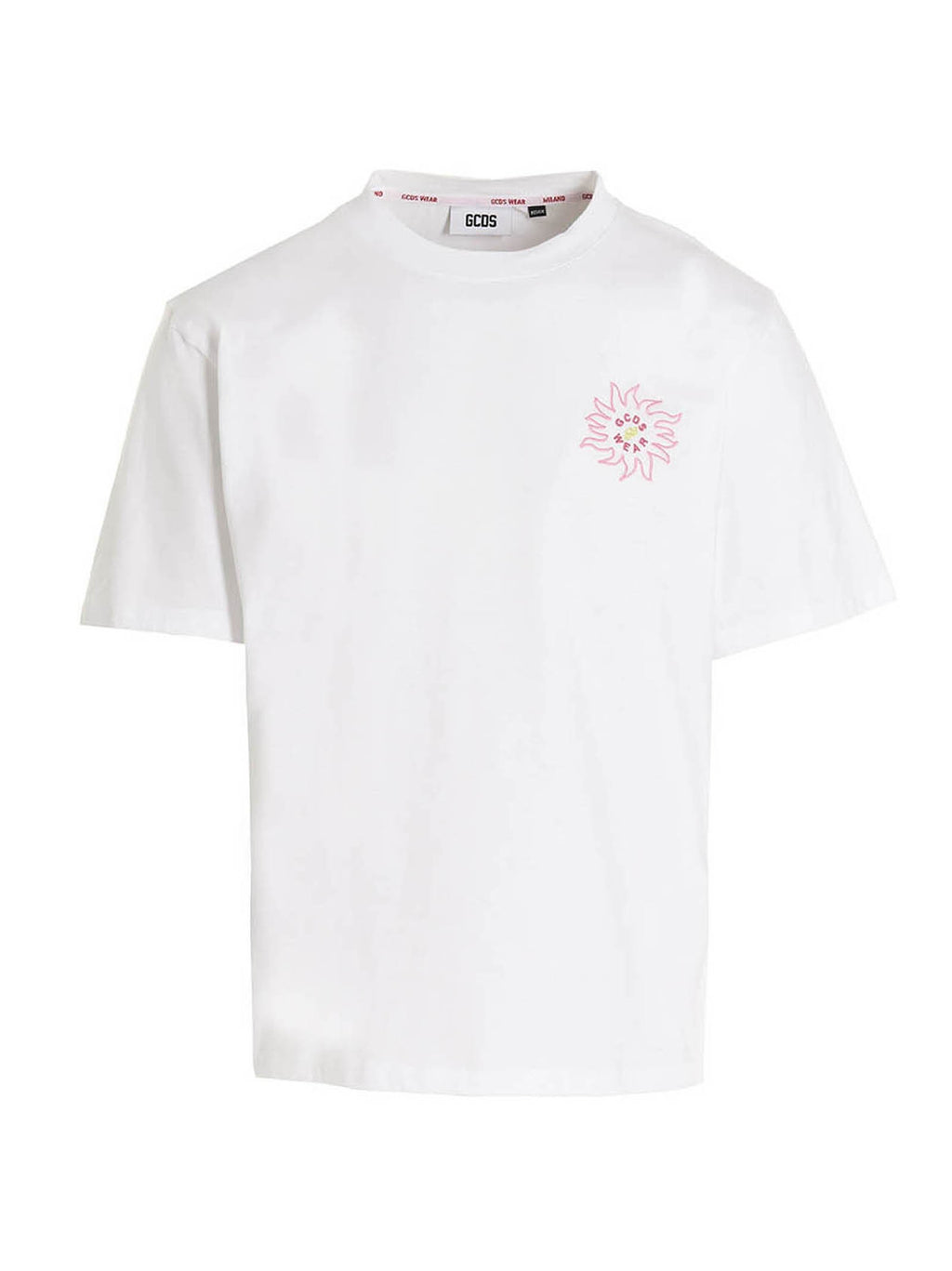 GCDS Shirt Surfing Weirdo White