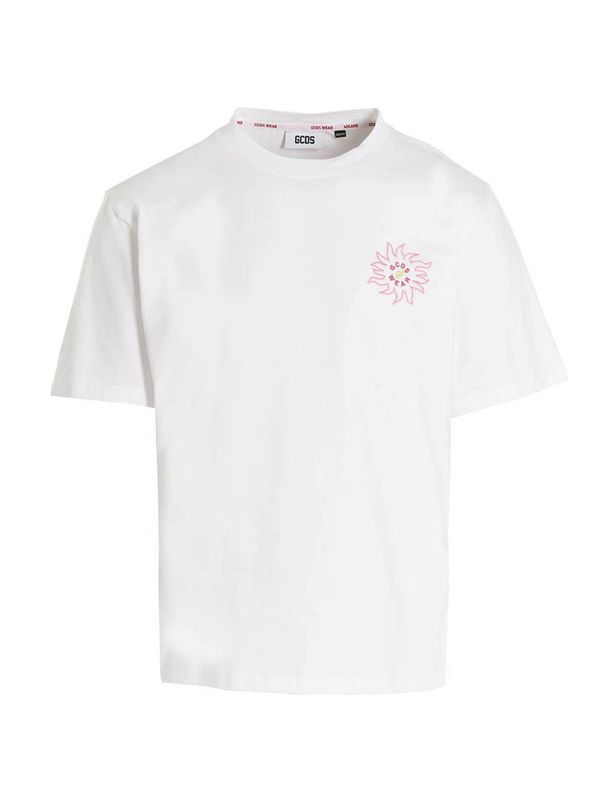 GCDS Shirt Surfing Weirdo White