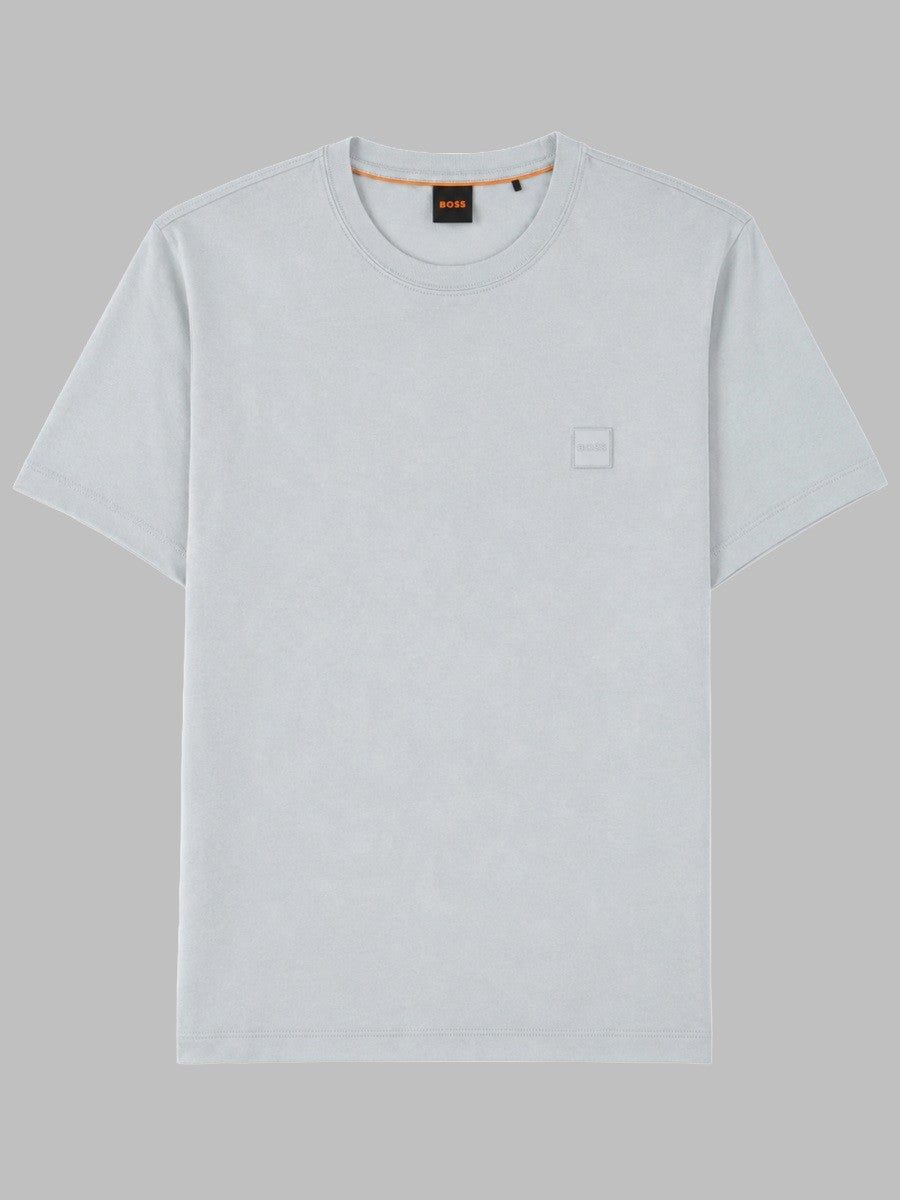 BOSS Men's Shirt Tales Con Patch Grey