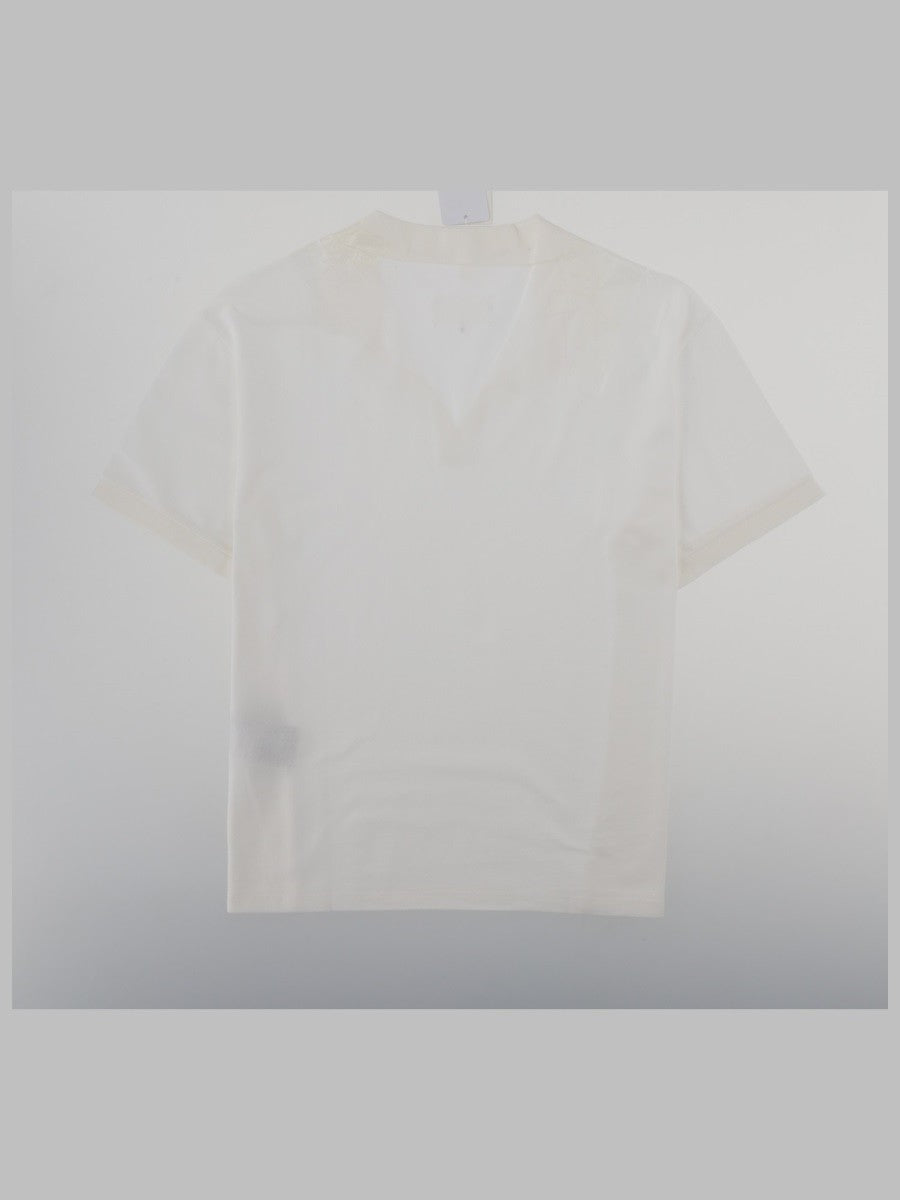 Maison Margiela Men's Shirt Taped Con Scollo White