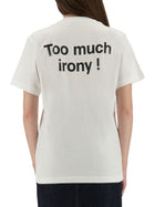 Moschino Women's Shirt Too Much Irony! White, view 3