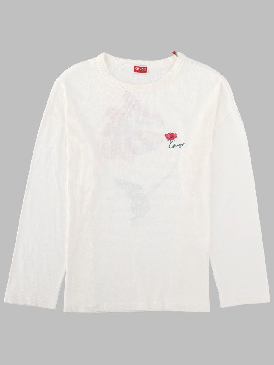 Kenzo Women's Shirt Tulip Manica Lunga White