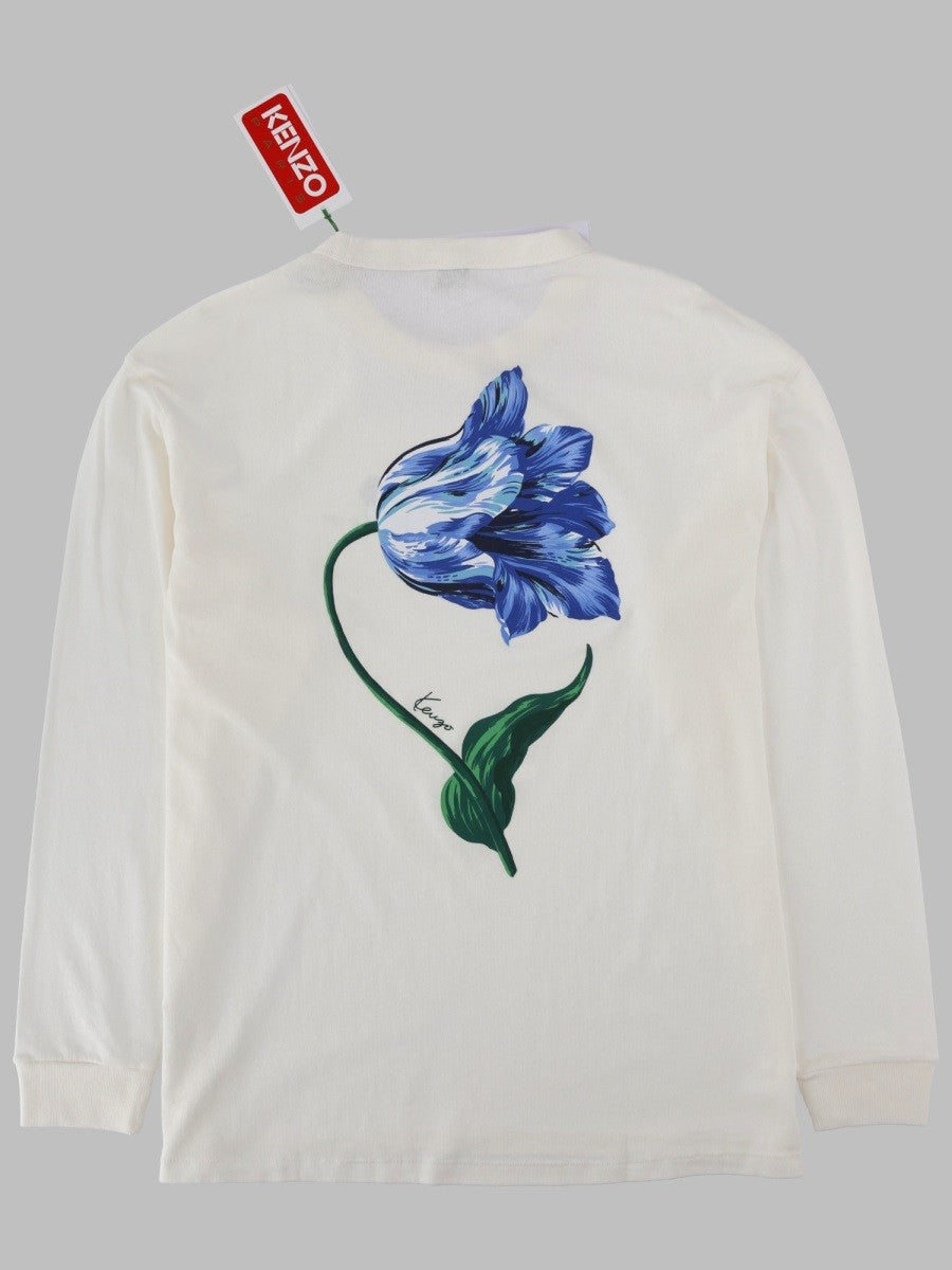 Kenzo Men's Shirt Tulip Manica Lunga White