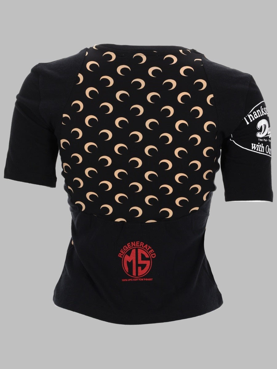 Marine Serre Women's Shirt Upcycled Con Stampa Black