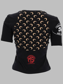 Marine Serre Women's Shirt Upcycled Con Stampa Black