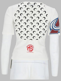Marine Serre Women's Shirt Upcycled Con Stampa White