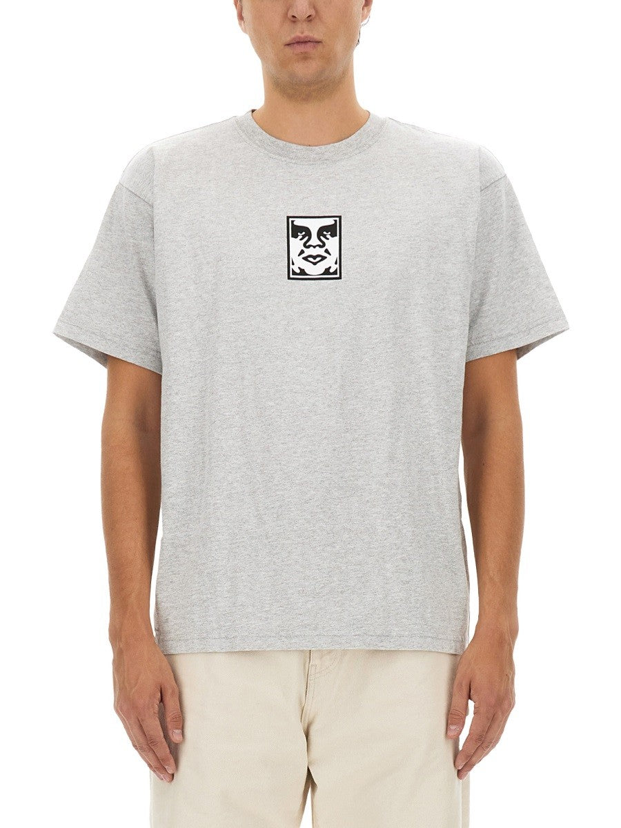 Obey Men's Shirt Grey Obey