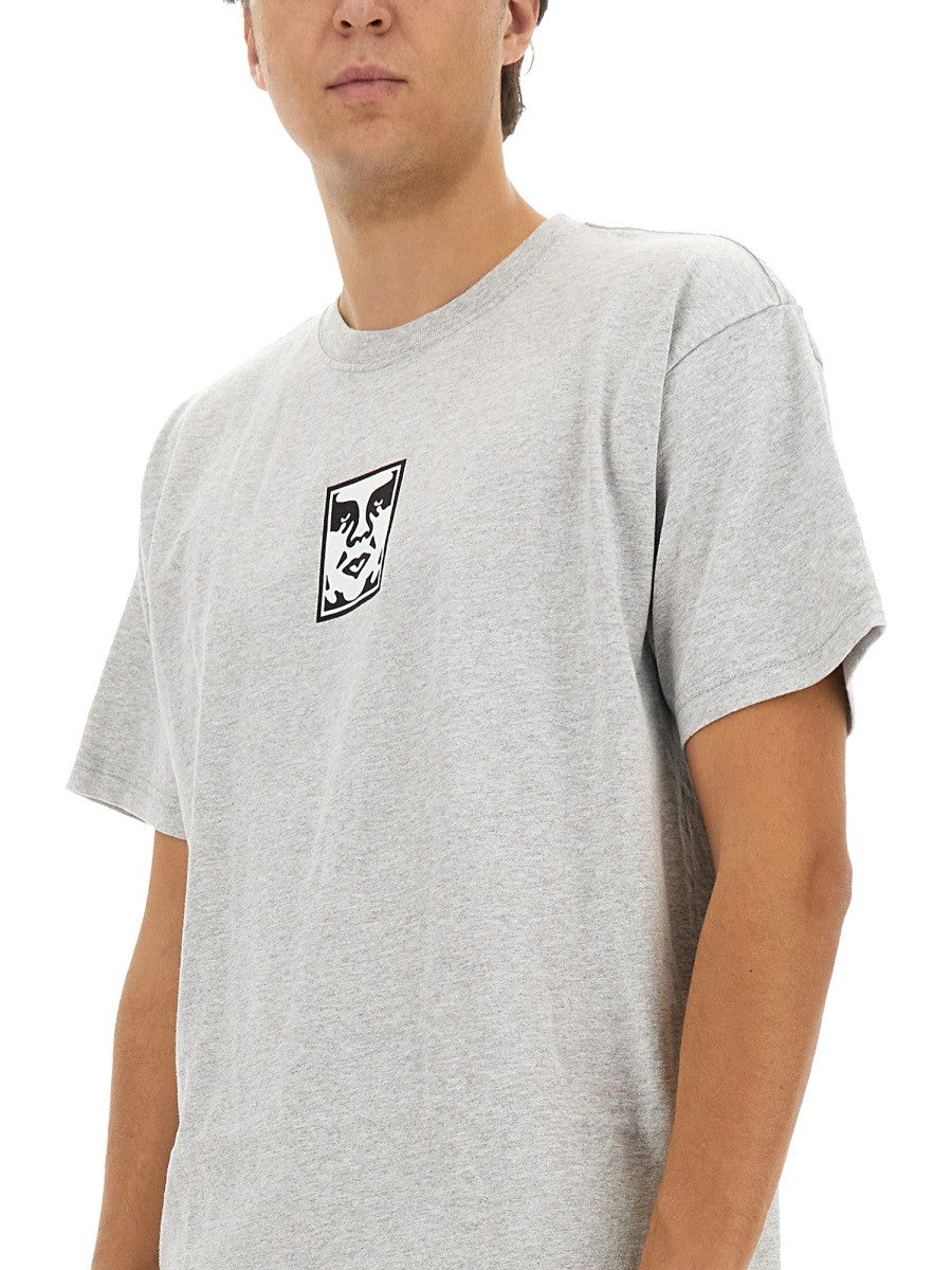 Obey Men's Shirt Grey Obey