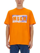 MSGM Men's Shirt Orange