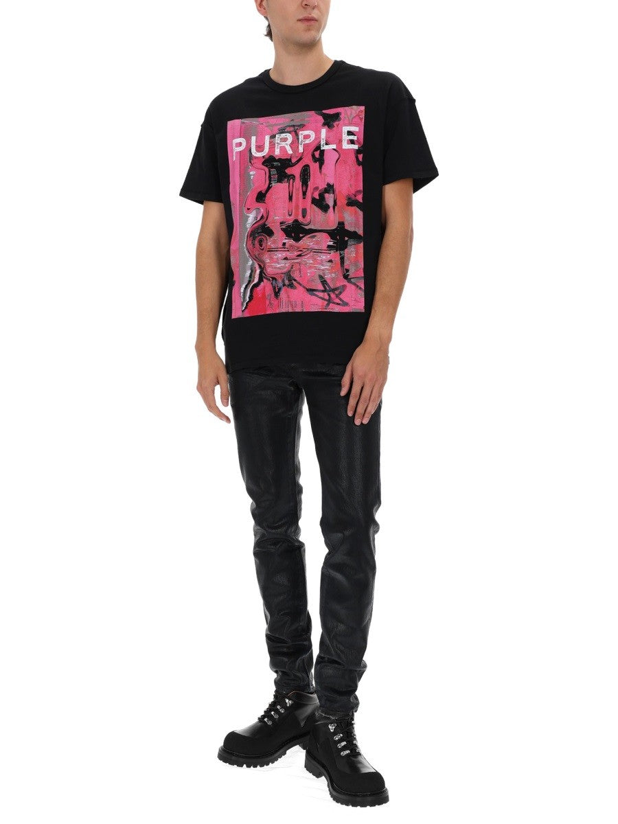 Purple Brand Men's Shirt Black Purple Brand