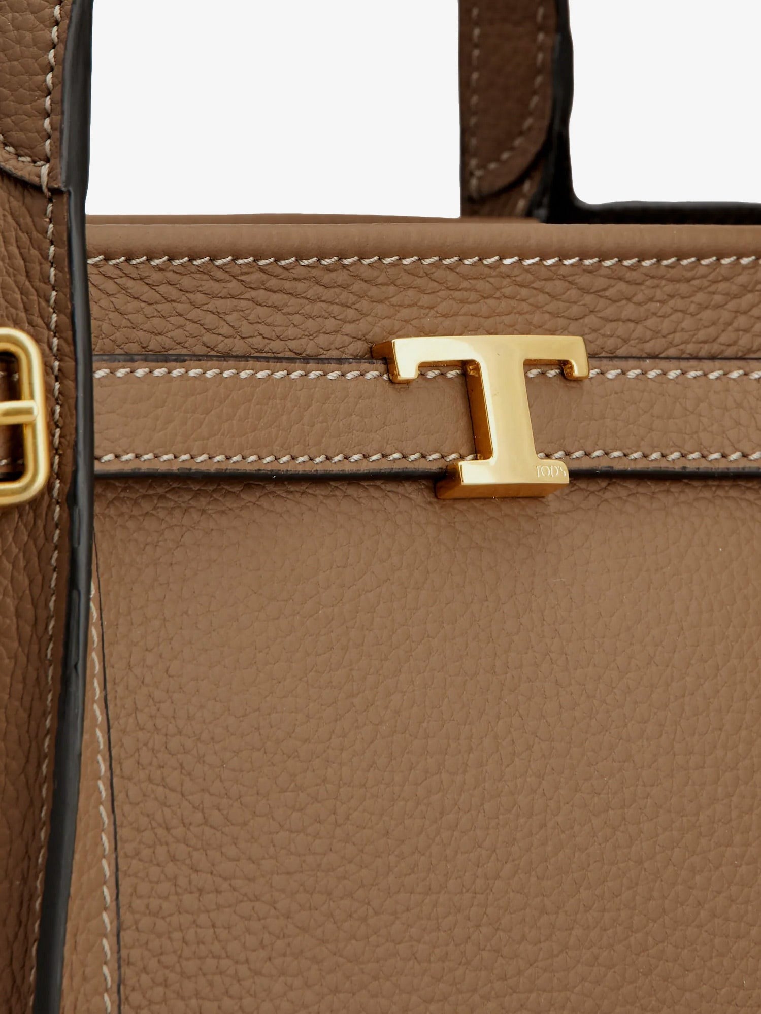 Tod's Women's Signature Leather Shopping Bag Beige