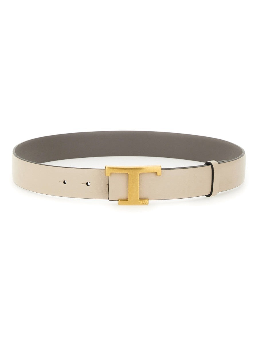 Tod's Women's Timeless Reversible Belt Grey Tod's