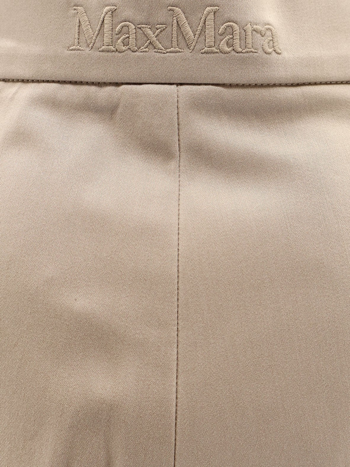 Max Mara Women's Tabacco Stretch Cotton Shorts Green