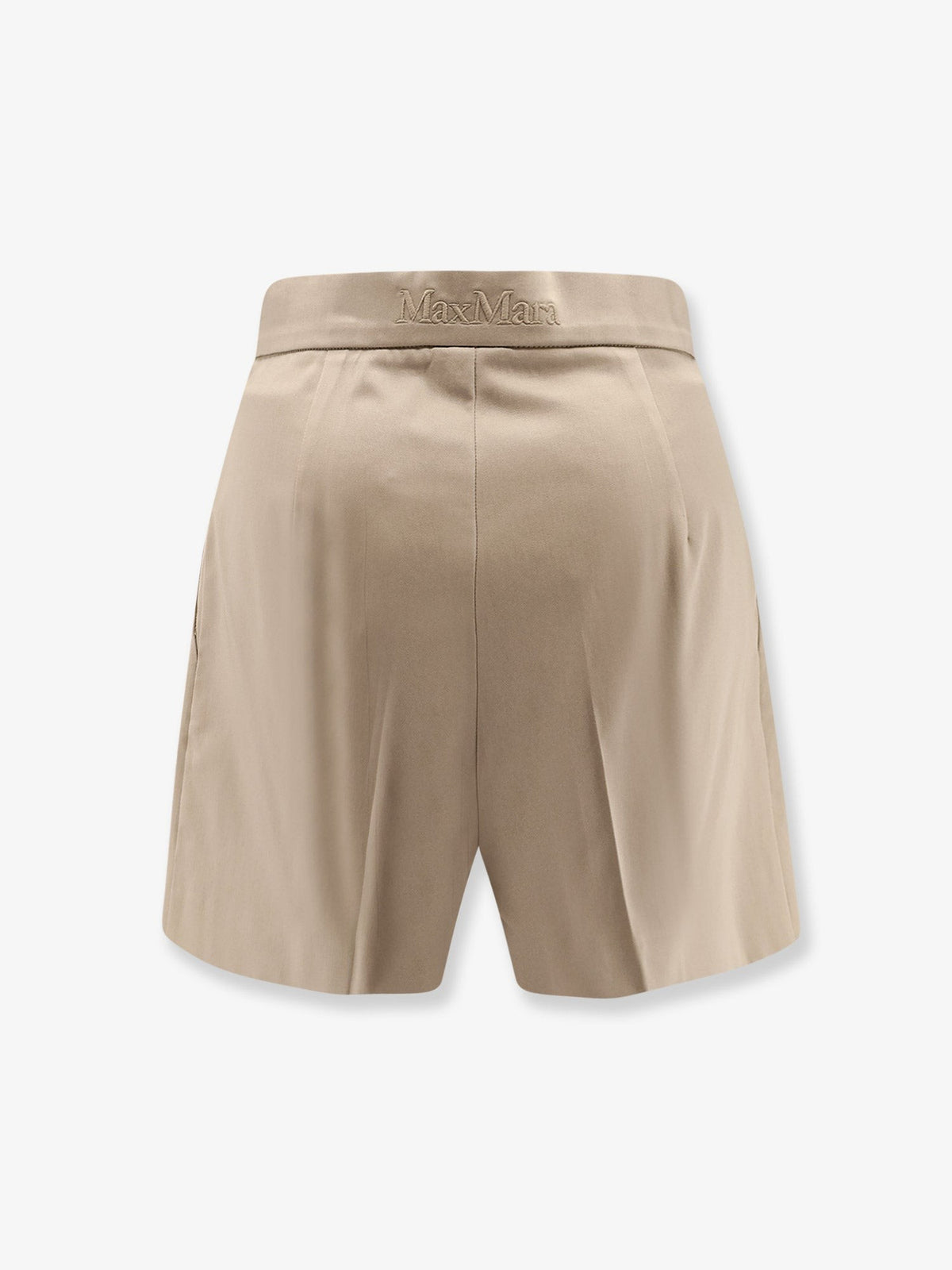 Max Mara Women's Tabacco Stretch Cotton Shorts Green