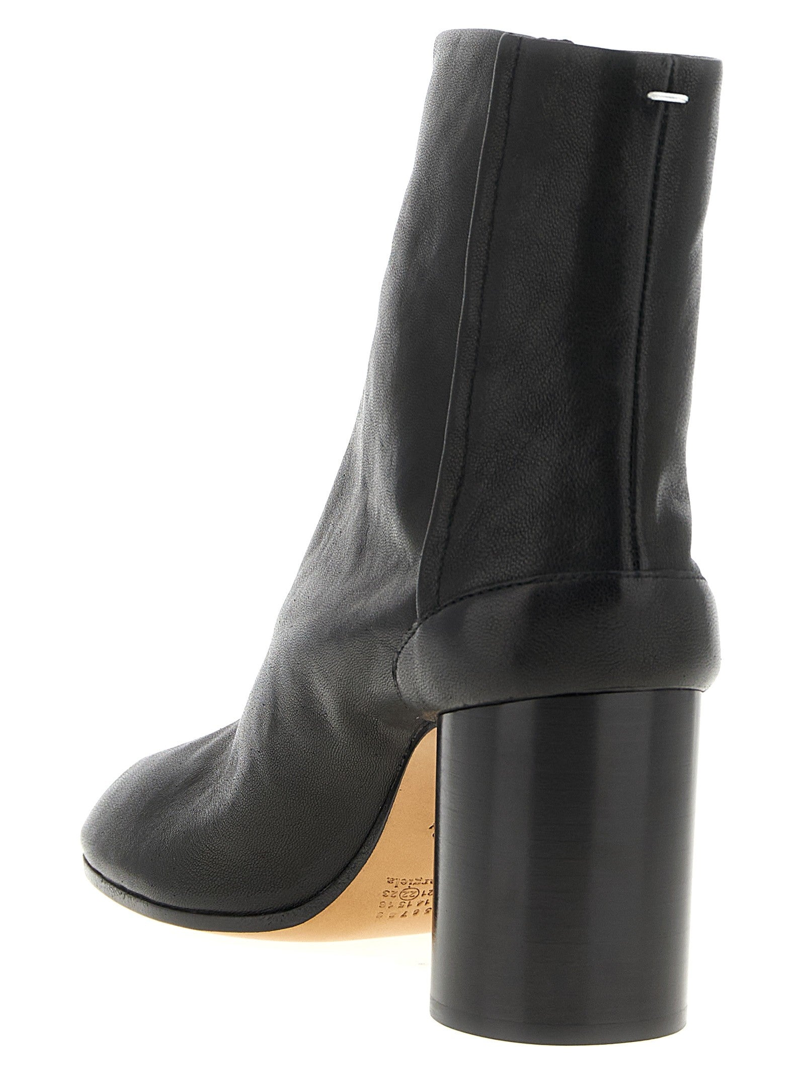 Maison Margiela Women's Leather Tabi Boots Black