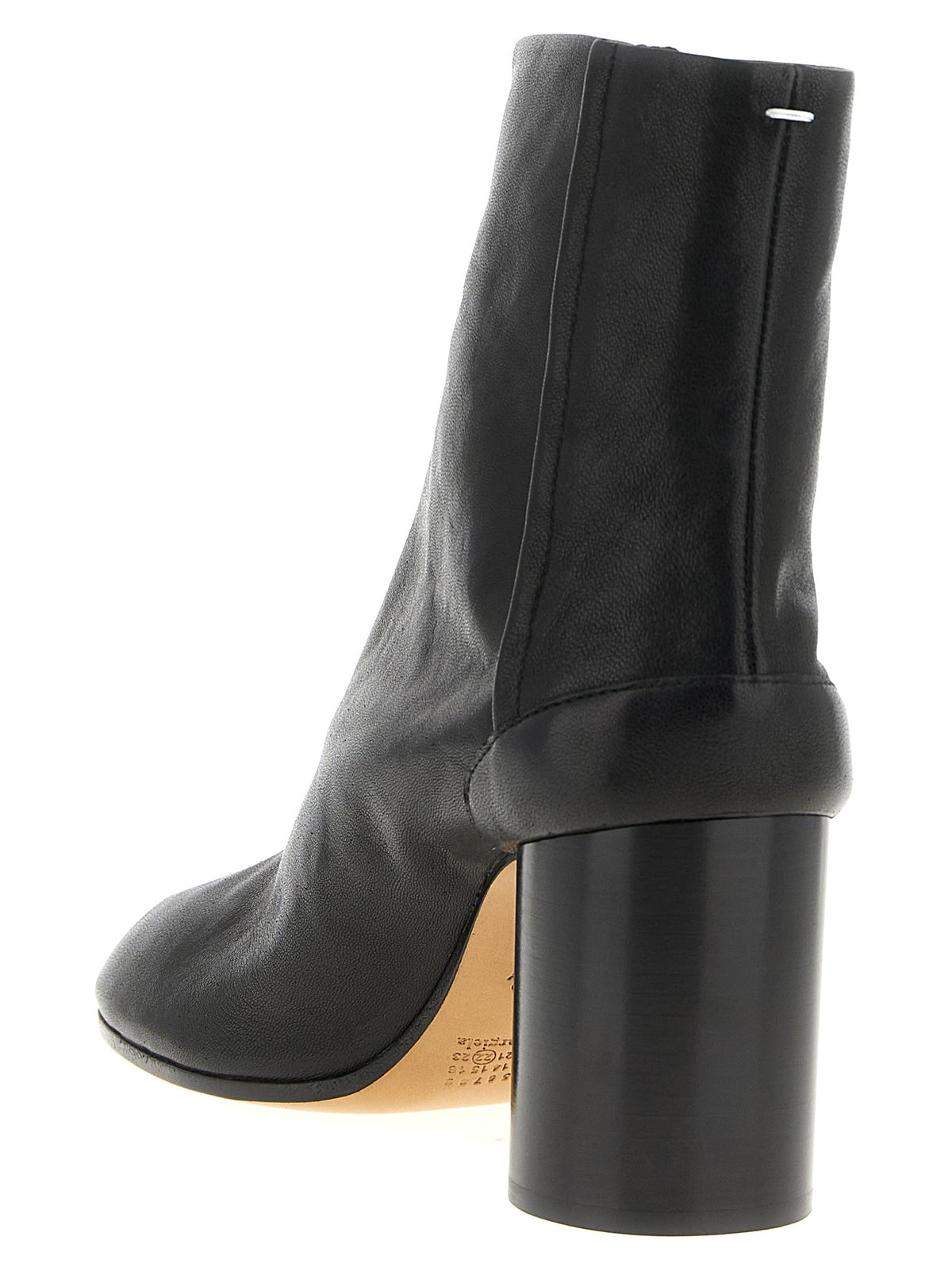 Maison Margiela Women's Leather Tabi Boots Black, view 3