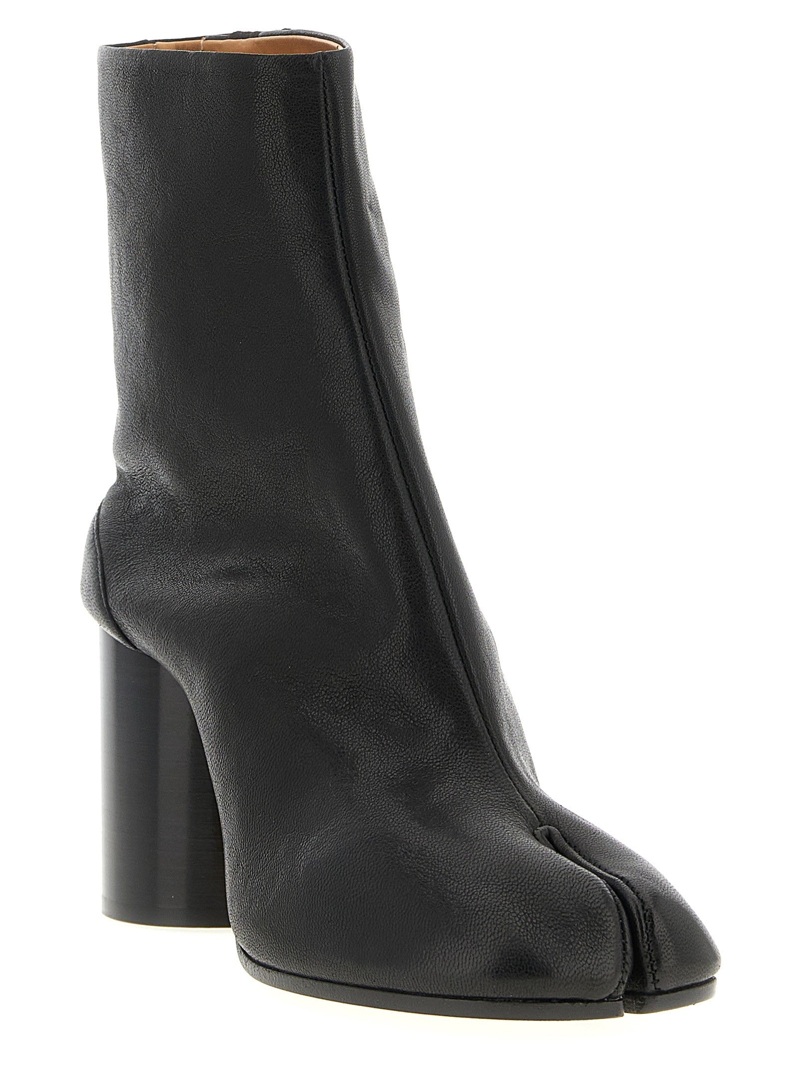 Maison Margiela Women's Leather Tabi Boots Black