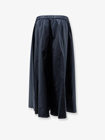 ASPESI Women's Taffeta Long Skirt Blue