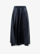ASPESI Women's Taffeta Long Skirt Blue