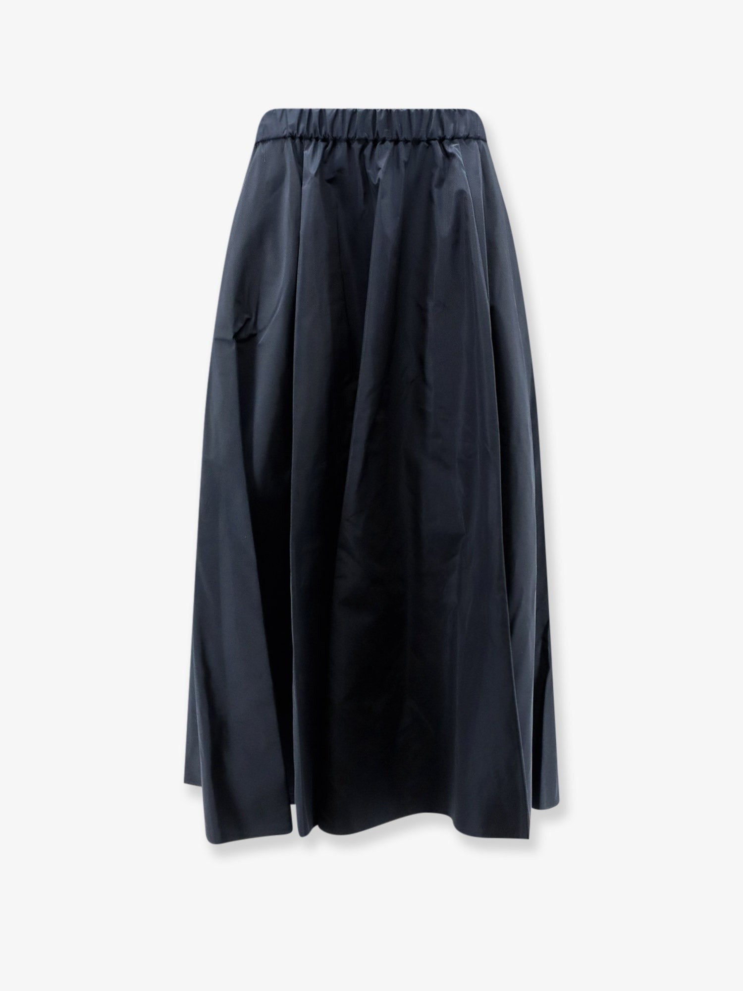 ASPESI Women's Taffeta Long Skirt Blue