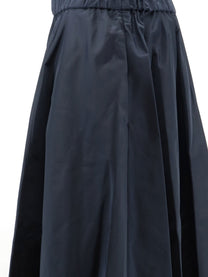 ASPESI Women's Taffeta Long Skirt Blue