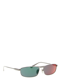 Balenciaga Tag Rectangle Sunglasses Gold, view 3