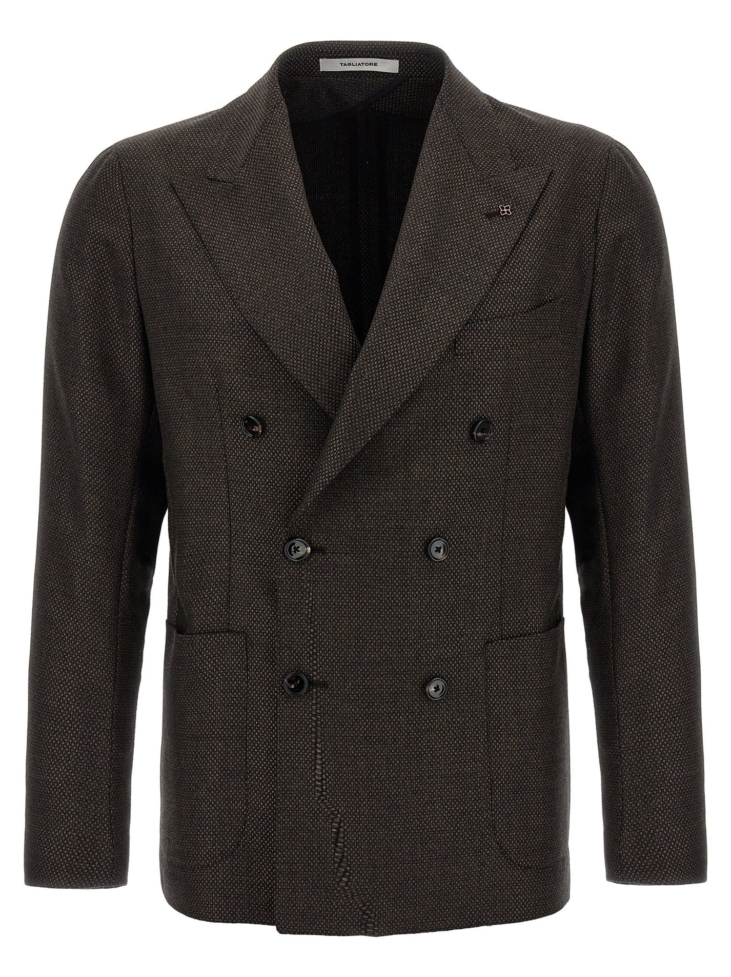 TAGLIATORE - TAGLIATORE - Micro squares blazer - Men’s Clothing