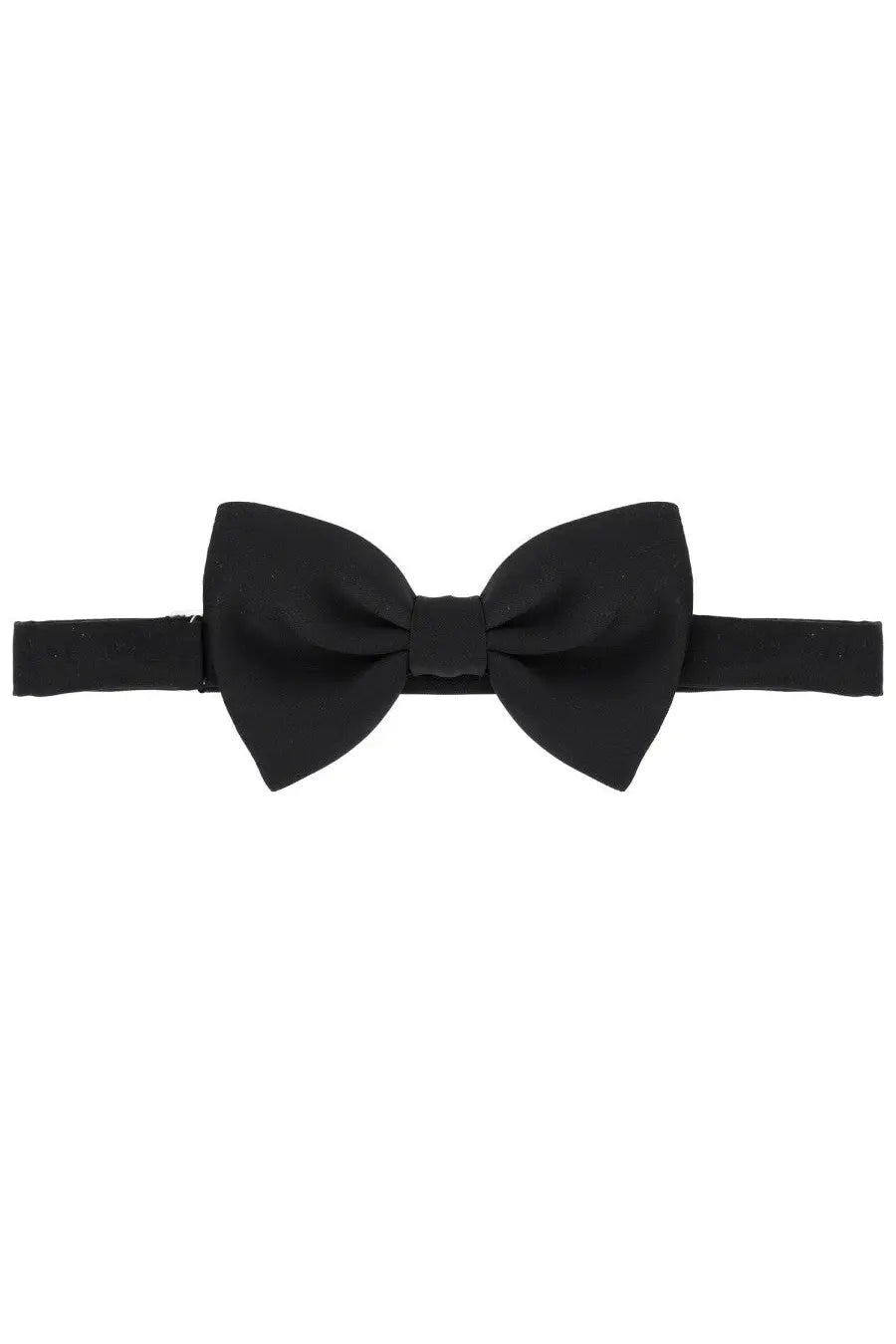 Tagliatore men’s bow tie black made of black satin with a sleek classic design perfect for formal occasions