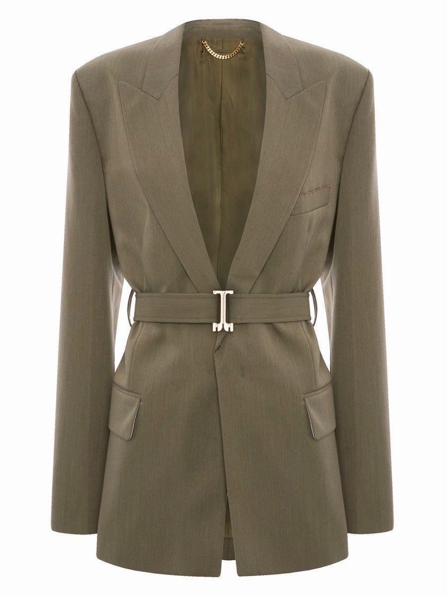 Victoria Beckham Women's Tailored Blazer Green