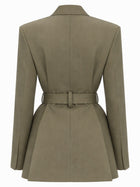 Victoria Beckham Women's Tailored Blazer Green, view 3
