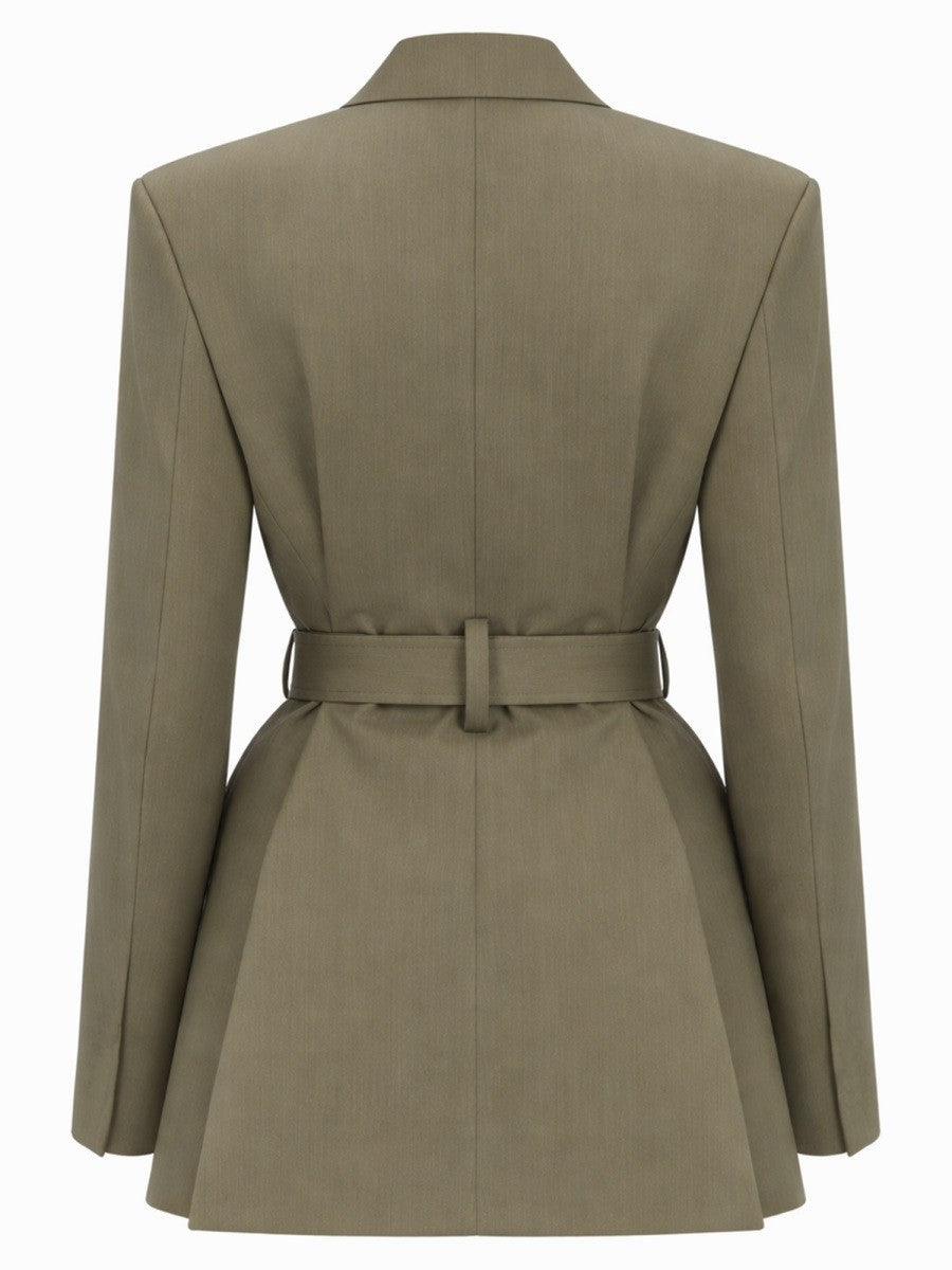 Victoria Beckham Women's Tailored Blazer Green