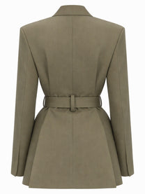 Victoria Beckham Women's Tailored Blazer Green
