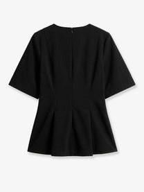 Toteme Women's Tailored Cotton Top Black