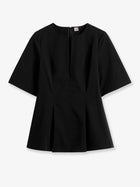 Toteme Women's Tailored Cotton Top Black