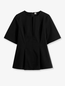Toteme Women's Tailored Cotton Top Black