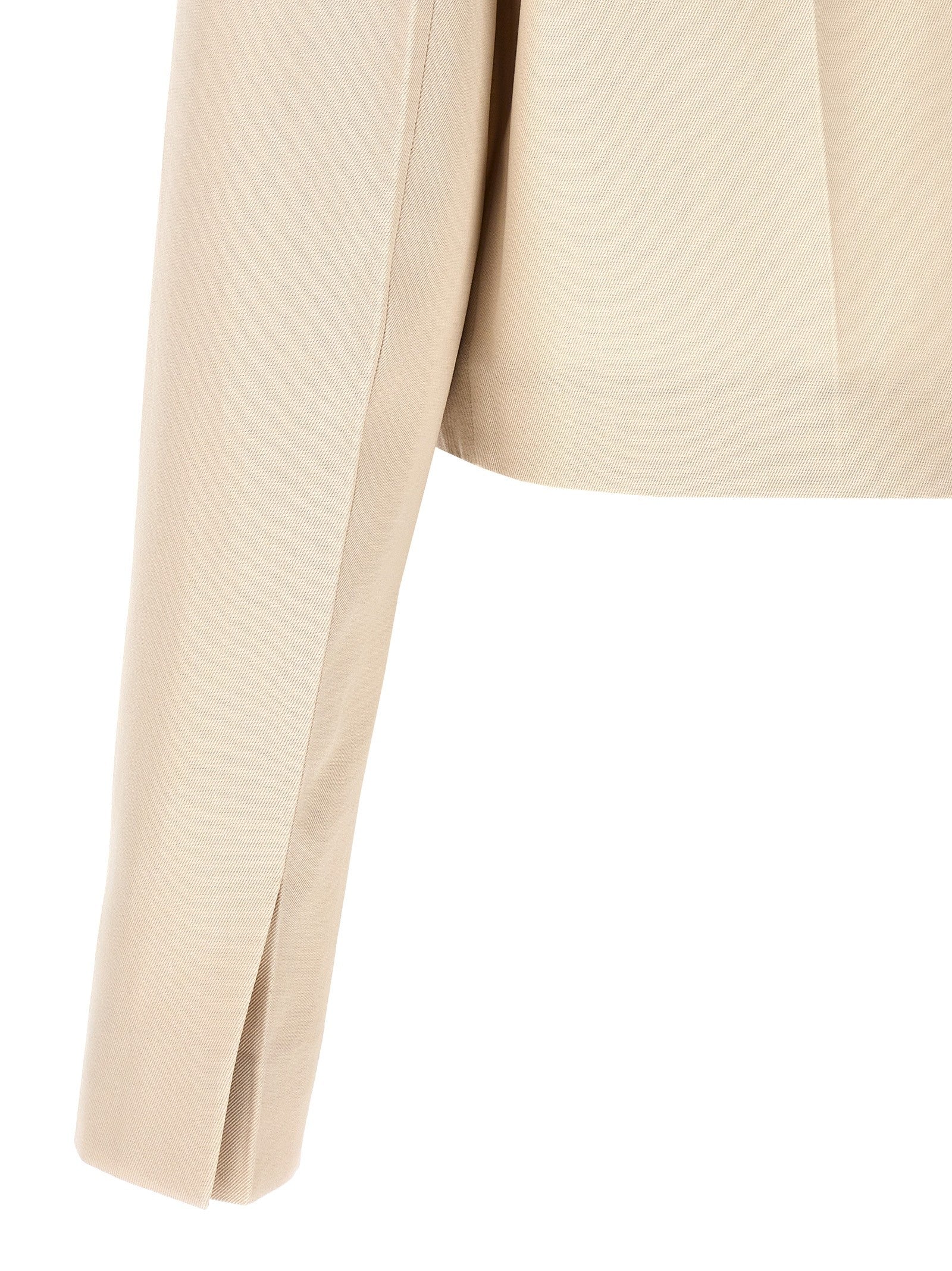 Fendi Tailored Crop Jacket Beige