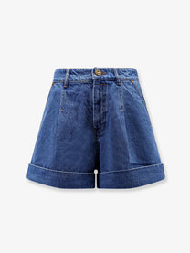 Zimmermann Women's Tailored Denim Shorts Blue