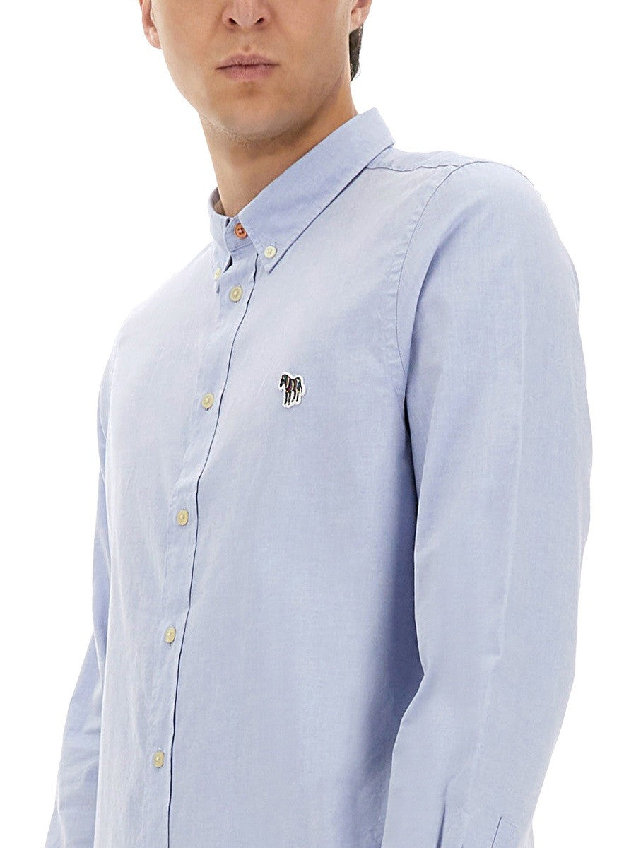 Ps By Paul Smith Men's Tailored Fit Shirt Blue